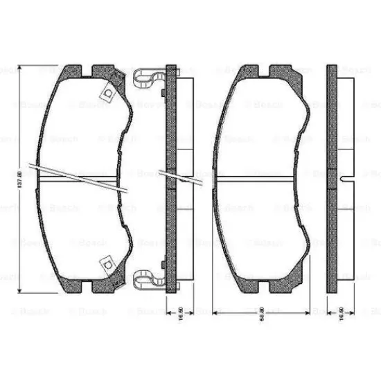 ON FREN BALATASI ISUZU TROPPER 94 00 OPEL FRONTERA FISSIZ