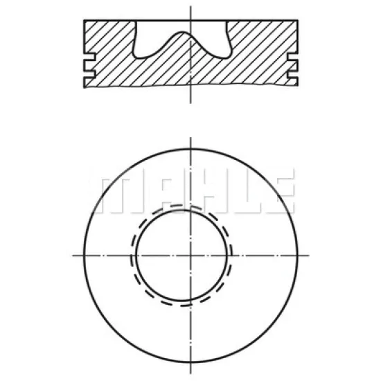 PISTON+SEGMAN STD (93.67MM)-(FORD TRANSIT 2.5 TD 91/00 944 F-6110-AA T12-T15 )