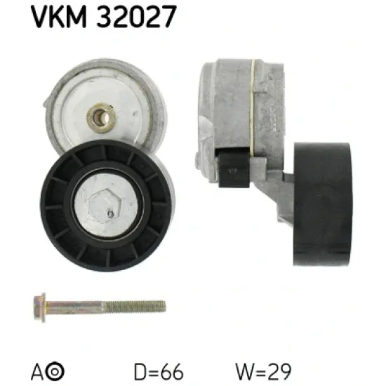 V KAYIS GERGI RULMANI KUTUKLU - ( FIAT DOBLO 1.9 JTD 01-/ MAREA-BRAVA-BRAVO 1.9 )