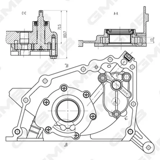 YAG POMPASI HYUNDAI H100 MIN / H100 KMY / MITSUBISHI L300 / L200 87-04