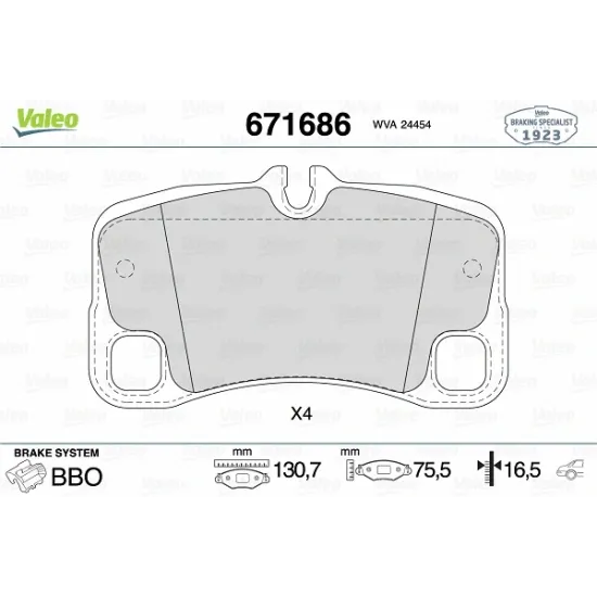 FREN BALATASI ARKA PORSCHE 911 3.6 GT 3 06-09 911 3.8 GT3 09-11