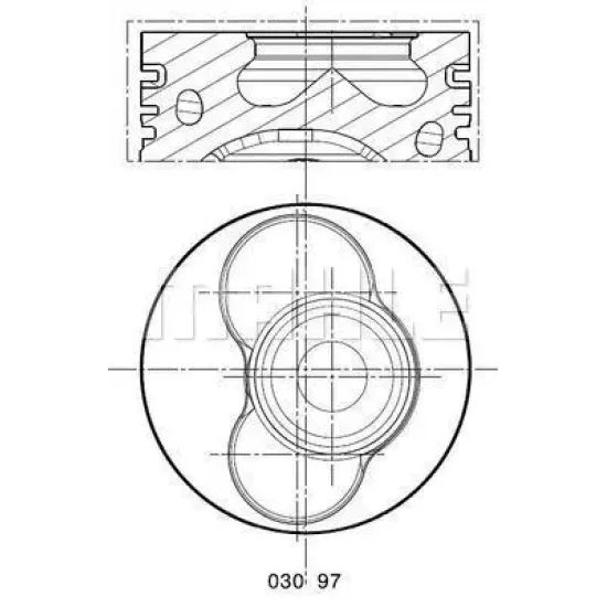 PISTON+SGM (ADET) 050 T.PRTR.T5 2.5tdi 130hp-174hp *AXD* *81* 