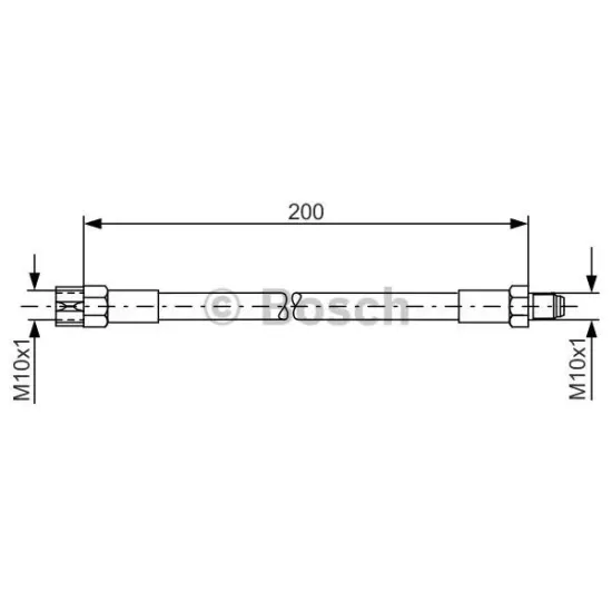 HORTUM FREN ARKA R/L-(ROVER-200 95/00/ROVER-25 00/06 ABSLI TIP )