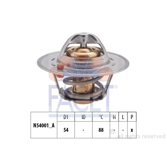 TERMOSTAT 88 DERECE ACCENT 1,3-1,5-1,6 BENZINLI 2000 - 2005 GETZ 1,3-1,4 BENZINLI 2002 -> / MICRA 1