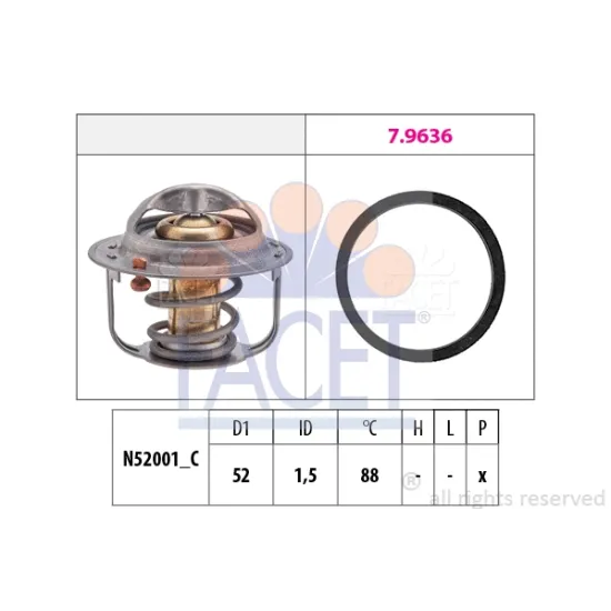 TERMOSTAT 88 °C GRAND VITARA 1,6 1998-2003 SX4 1,5-1,6 2005-> SWIFT VI 12> VITARA 1,6 2015->