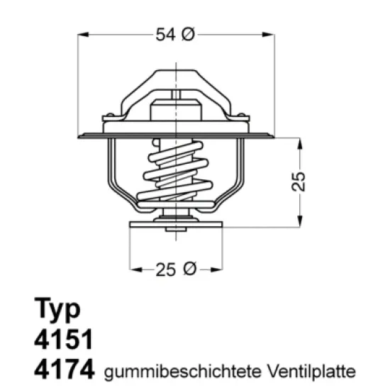 TERMOSTAT 74 °C