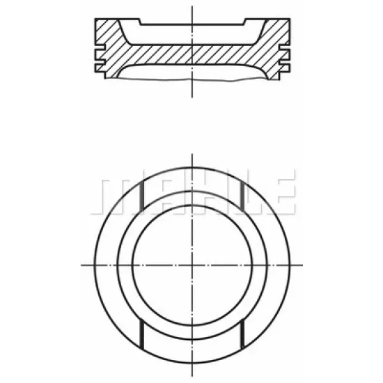 PISTON+SGM (ADET) STD GOLF.3-POLO CLASSIC-A3-A4 1.6 *AKL-AFT-AEK-ADP-ARM-AHL-AEH* *81* 