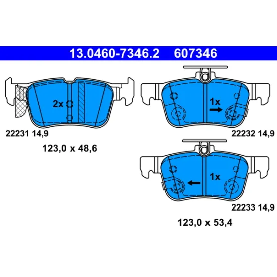 FREN BALATA ARKA-(FORD MONDEO V / FORD KUGA / )