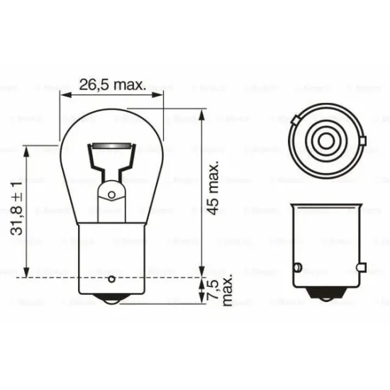 AMPUL TRUCKLIGHT MAXLIFE 24 V PY21W 21 W BAU15S PY21W BAU15S