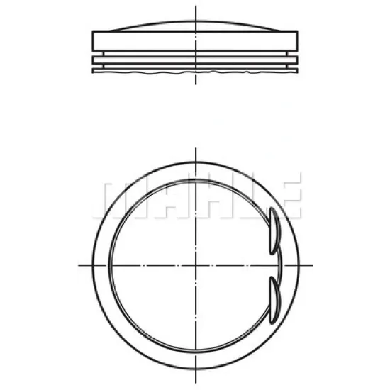 PISTON+SEGMAN KOMPLE-STD (VW PASSAT 09-15 AUDI A4 08-15) BZB-CAB-CDH-CDA