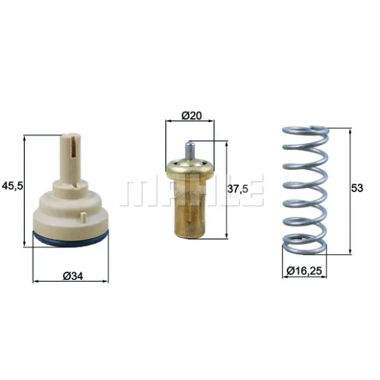 TERMOSTAT 95-110C (VW GOLF 06-13  PASSAT 11-15  POLO 10-14) BLG-BMY-CAVE