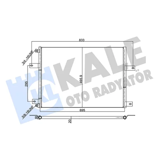 KONDENSER (KLIMA) RADYATORU RENAULT TRUCKS MAGNUM E,TECH 2000 SONRASI