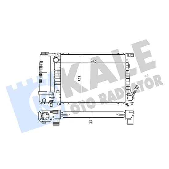 SU RADYATORU MEKANIK 32 MM BMW 3 SERIES E30-E36 1987-