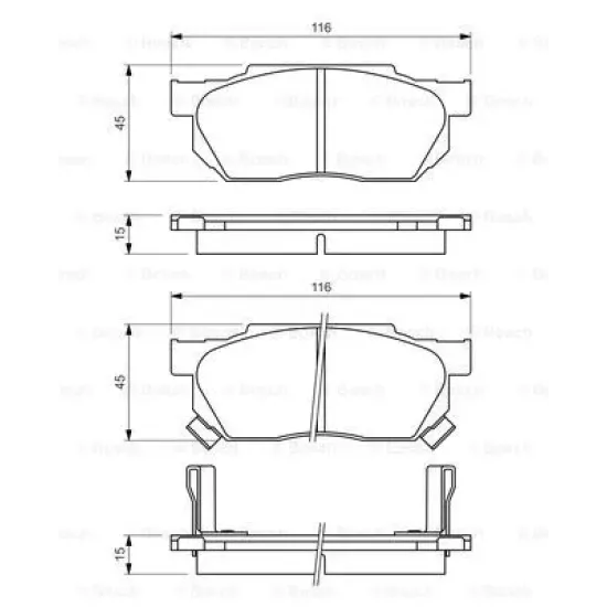 BALATA FREN ON-(HONDA CIVIC 1988/1991 )