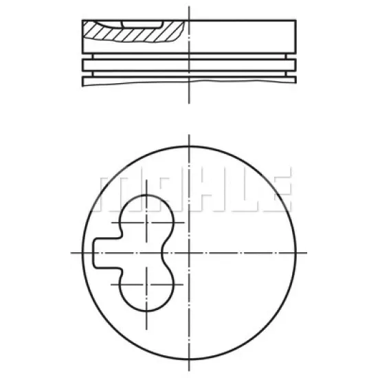 MOTOR PISTON SEGMAN ( RIKEN ) 93,00+0,40 DUCATO 2.5D MOVANO 2.5D MASTER 2.5D SOFIM 2/5 2499CC