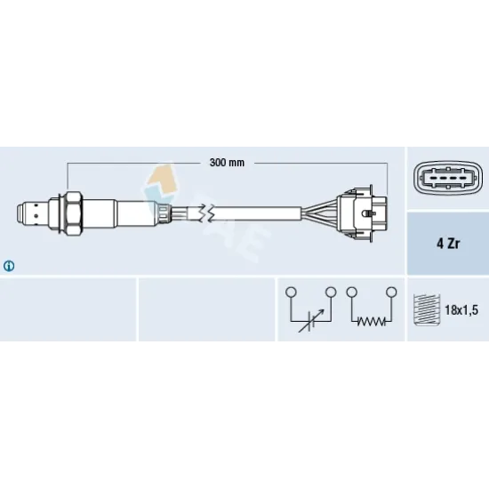 LAMBDA SENSORU ASTRA.G-VECTRA.B 1.8 16V *Z18XE* (P2)