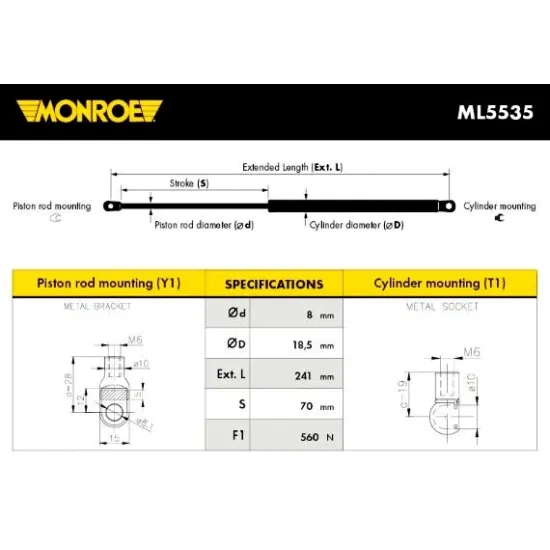 BAGAJ AMORTISORU 96> 5-SERI (E39)