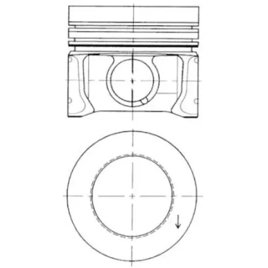 PISTON+SEGMAN (AD) STD GLF.6-PSST.6-POLO.7-A3 1.2tdi-1.6tdi 12V-16V CFWA-CAYA-CAYB-CAYC *79.5*PIM=26