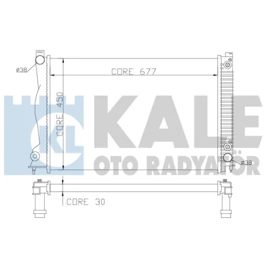 SU RADYATORU BRAZING (AUDI A6 2.4 2.8FSI 3.0 3.2FSI 04=/ (AT) (AC) [677X448X32]