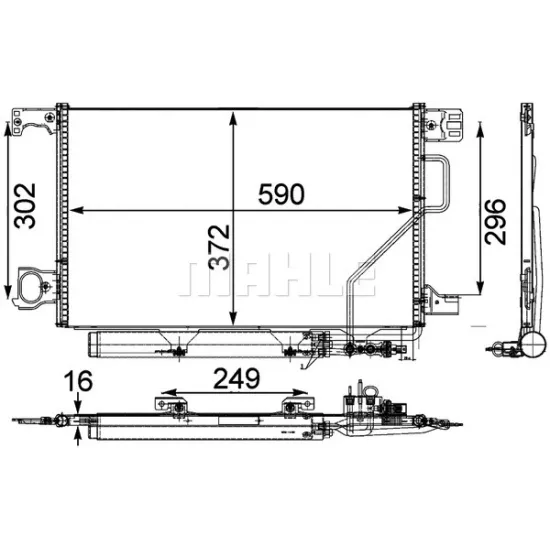 KLIMA RADYATORU (KONDENSER) 07> C-SERI (W203-S203)