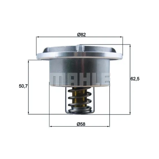 TERMOSTAT 86°C RENAULT TRUCKS, VOLVO DEUTZ-FAHR MIDLUM DXI-DEUTZ