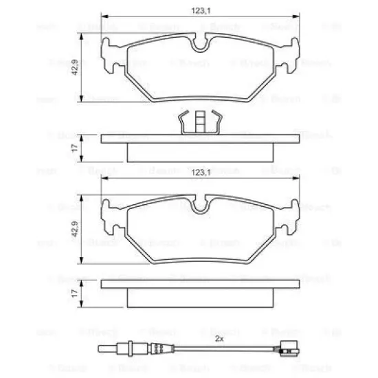 ARKA FREN BALATASI P806 EVASION 2.0 / 1.9 SVTD / 2.1SRTD / SVTD (ARKA DISKLI FREN)