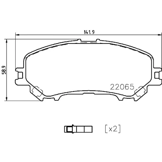 FREN BALATASI ON NISSAN QASHQAI J11 2013-/ XTRAIL T32 15-/ RENAULT KADJAR KOLEOS 2015-/