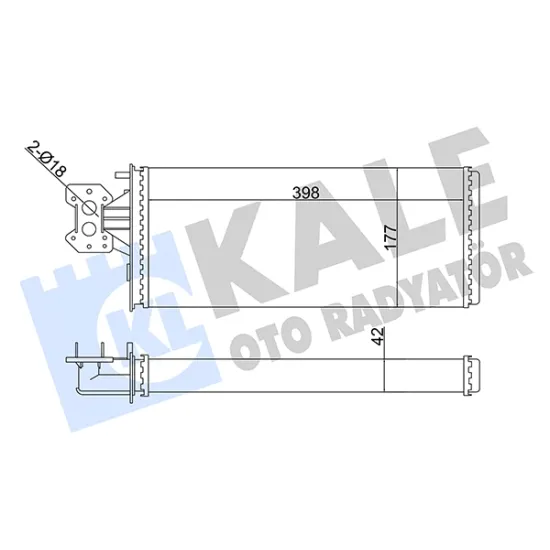 KALORIFER RADYATORU IVECO EUROSTAR 93>02 EUROTRAKKER 93>04 EUROTECH 92>