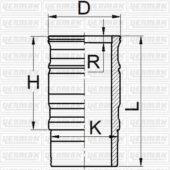 SILINDIR GOMLEK 127,00MM SCANIA P -R SERI DC11-DC12-DC16-DC9-DI12-DSC12-DT12 EURO 2-3