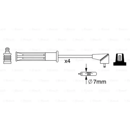 BUJI KABLOSU ( RENAULT R19 1.4I E7J / CLIO 1.2 1.2I 96-00 )