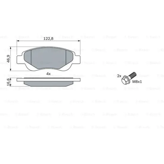 FREN BALATA ON 06> PT.107-C1-AYGO 1.0i-1.4hdi