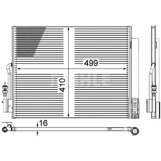 KLIMA RADYATORU (KONDENSER) MERIVA.B 1.3d *A13DTE*