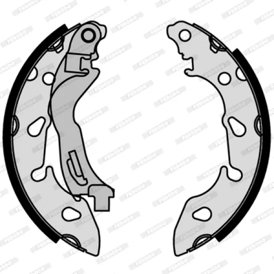 PABUCLU FREN BALATASI (FIAT 500 /500C/PANDA(169)10- / 500L 14- / FORD KA(RU8 ) 1.2 1.3 TDCI 08- )