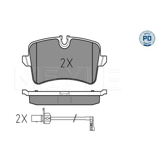 ARKA FREN BALATASI- (AUDI A6 11-18 A7 11-18)