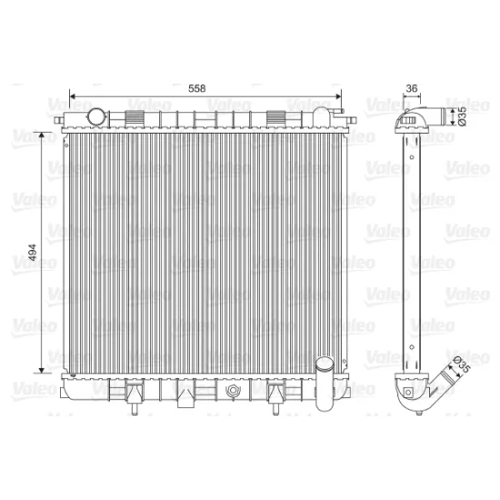 SU RADYATORU ( LANDROVER (42D,46D) RANGE ROVER 2 P38A 94/02 )