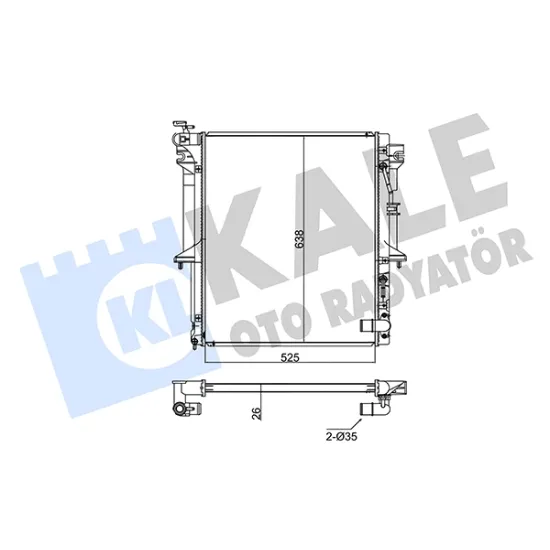 RADYATOR 06> L200 2.5di-d *4WD* +OS