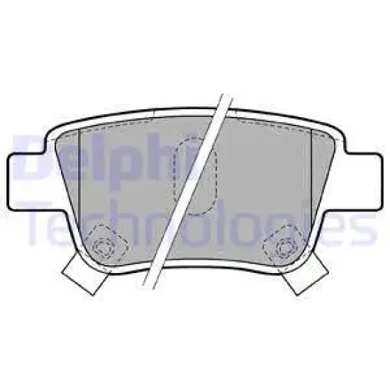 BALATA FREN ARKA-(TOYOTA AVENSIS 03/08 1.6/COROLLA-VERSO 04/07 )