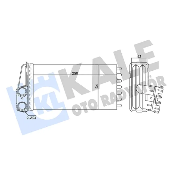 KALORIFER RADYATORU MEKANIK 42MM (PEUGEOT 307-307 CC-307 SW)