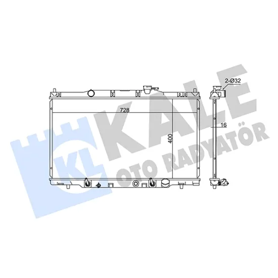 SU RADYATORU BRAZING HONDA CRV 02-06 2.0 A/T