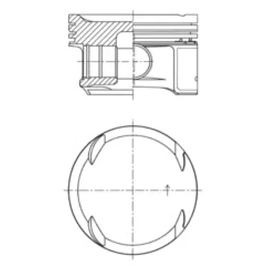 PISTON + SEGMAN STD. (M271.9 Kompressor, 82mm) W203 02>07 W204 07>14 W211 02>08 W212 11>15 R171 04>11