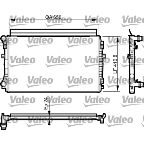 SU RADYATOR ( AUDI A3 / SEAT LEON III / GOLF VII 12-)