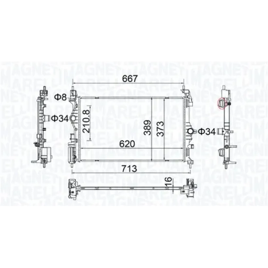 SU RADYATORU BRAZING (OPEL CORSA E 1.3 CDTI 14- ADAM 1.0 14-18 )