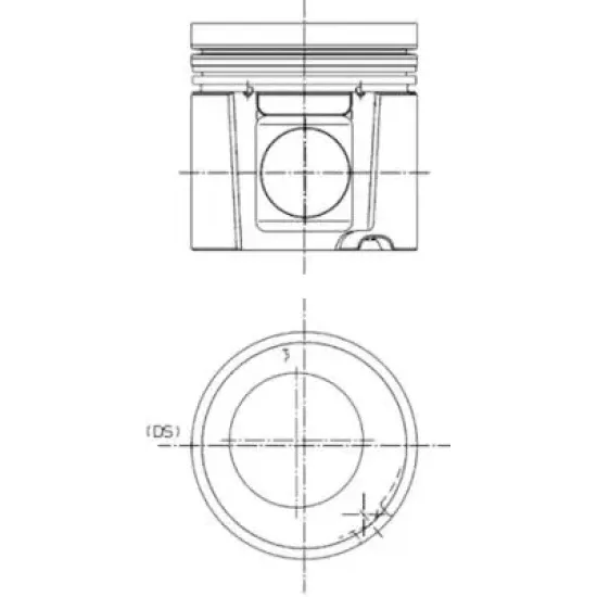 MOTOR KITI (GOMLEK+PISTON+SEGMAN ) 108,00MM STD DEUTZ (BF4M 1013E - BF6M 1013E) ASKAM AS950 SUPER TL TS 1013 EC