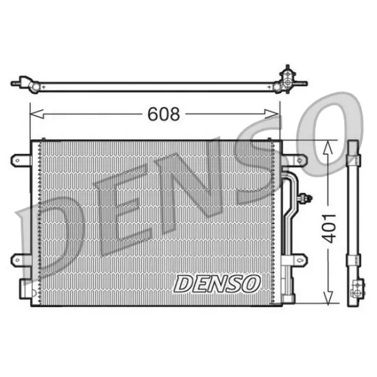 KONDANSER KLIMA (AUDI A4 1.6 00-04/ 2.4 3.0 1.9 TDI 2.5 TDI 3.0 01-04 / A6 2.0 3.0 01-05)