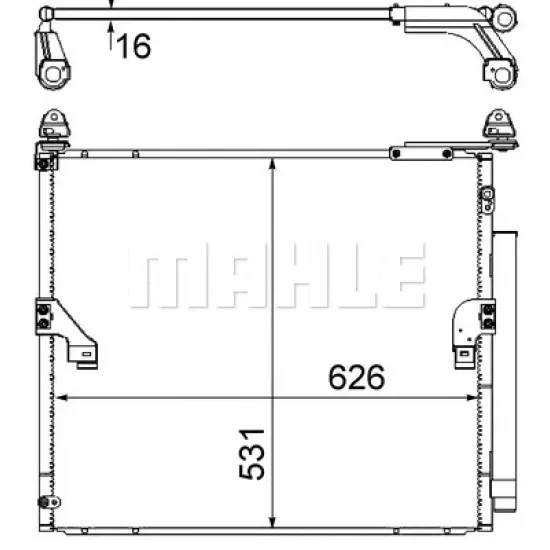 KLIMA RADYATORU (KONDENSER) 15> LAND CRUISER 2.8