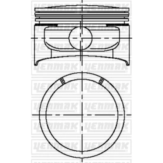 PISTON+SGM (ADET) STD OMEGA.B *Z22XE* *86*