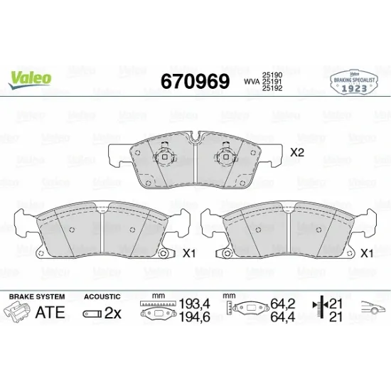 FREN BALATASI ON JEEP - GRAND CHEROKEE IV 3.6 V6 4×4 10- 3.0 CRD V6 4×4 11- ML 250 CDI 11-