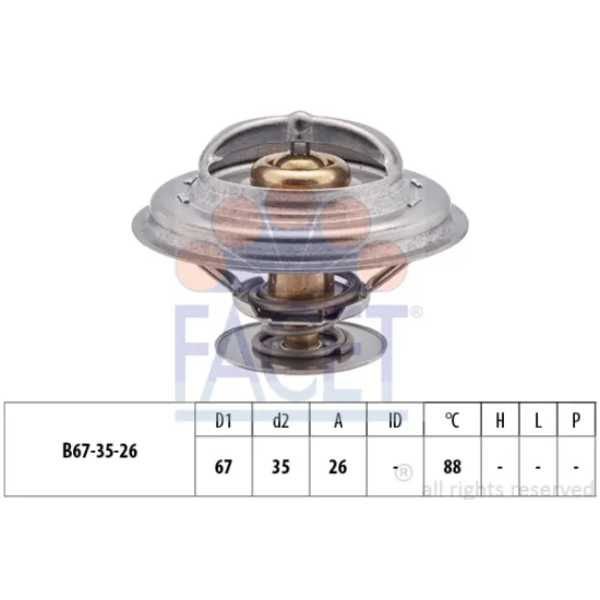 TERMOSTAT BMW E36 E30 E34 M50 M52 88°