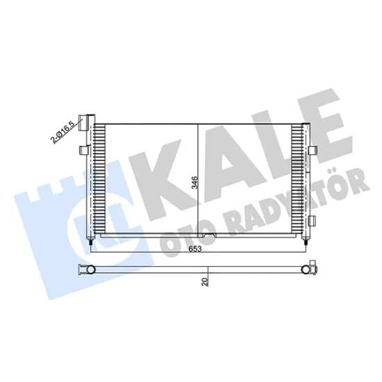 KONDENSER (KLIMA) RADYATORU VOLVO FM FM7 9 12 / FMX 1998 2005 VE SONRASI