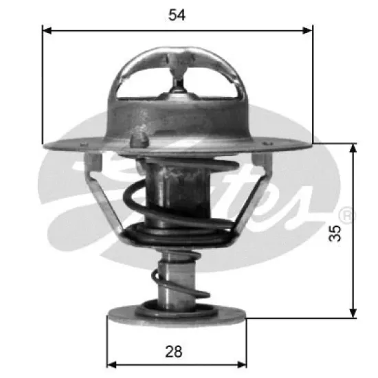 TERMOSTAT 82°C GOVDESIZ (CHEVROLET CAPTIVA (C100, C140) 2.0 D 2.2D 4WD)